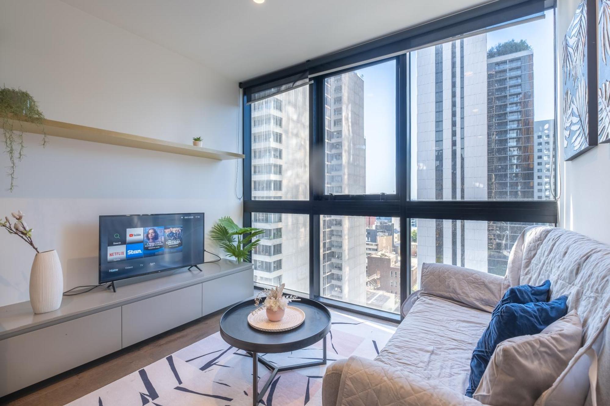 Relaxed 1Br1Ba City View Apt Wifi In Cbd 墨尔本 外观 照片
